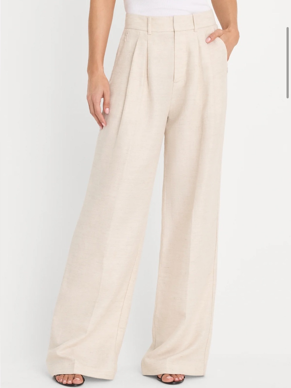 Good American Relaxed linen trouser